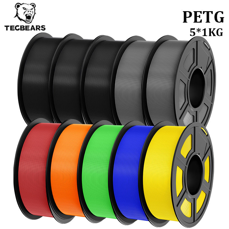 Thumbnail: TECBEARS PETG Filament 1.75MM 10Rolls Multi Color PETG 3D Printer Filament No Bu