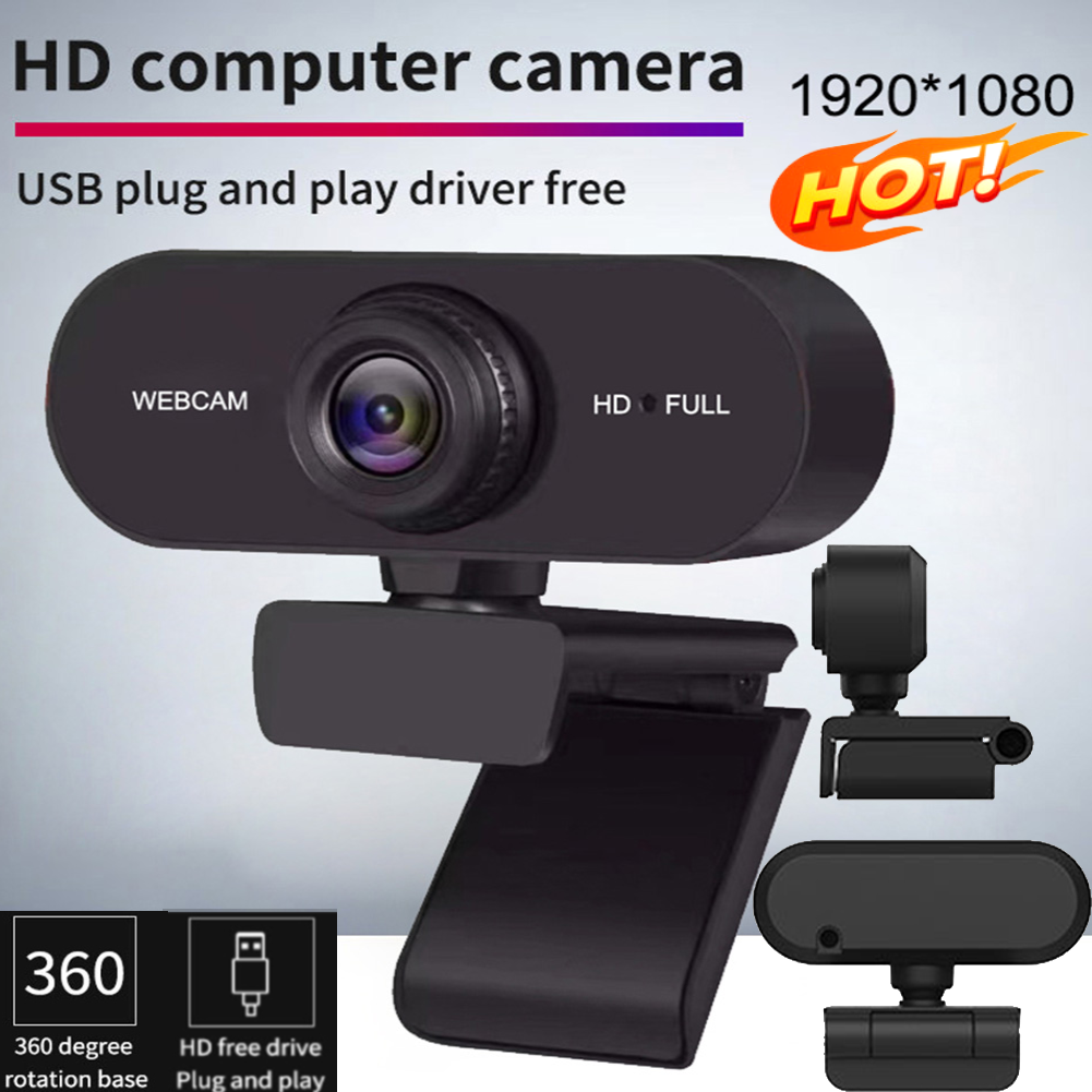 USB HD 1080P/2K Computer Web Camera Plug and Play with Microphone Computer Camer