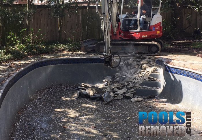 Swimming pool removal