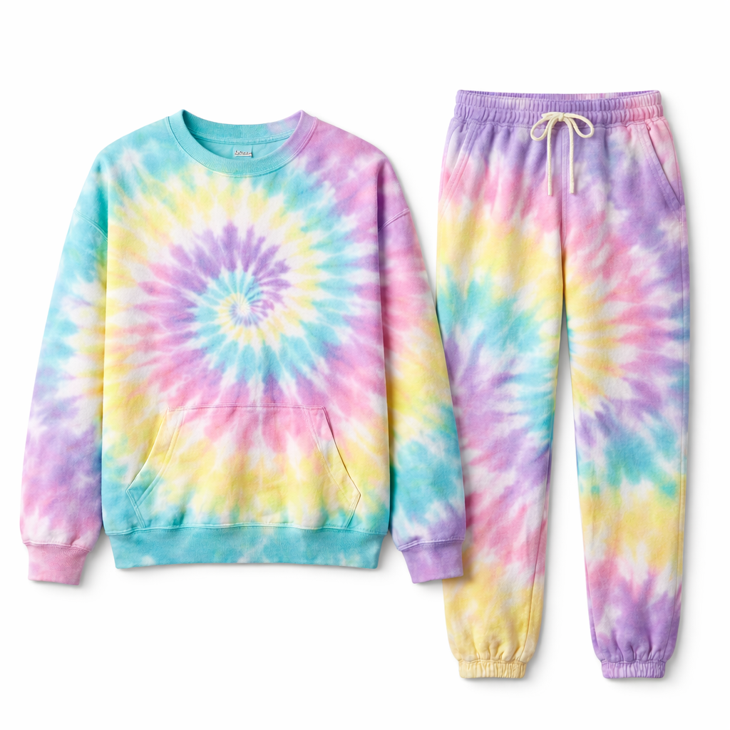 Tie-dye sweatsuit set