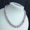Thumbnail: Hand Knotted Natural Purple Colour Pearl Necklace with Sterling Silver Clasp 