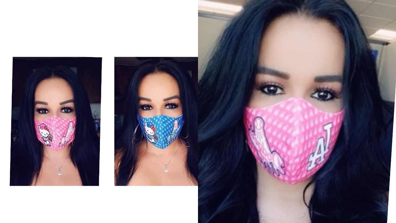 3 Masks customs both HelloKitty and one pink D