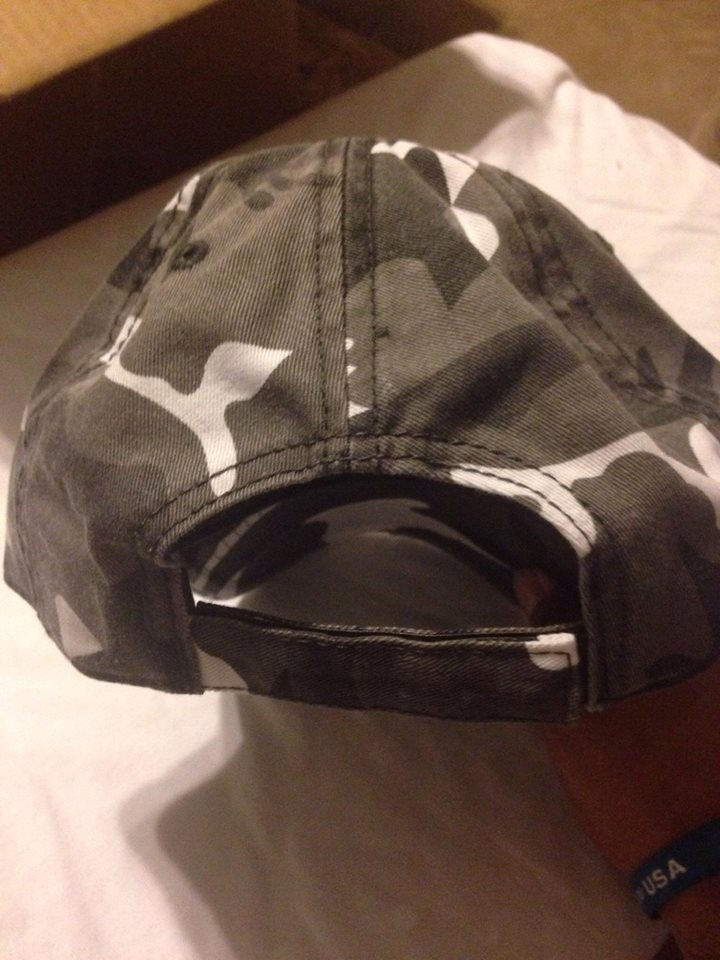 Thumbnail: 2014 Lakers Military Distressed Hat Velcro Veteran