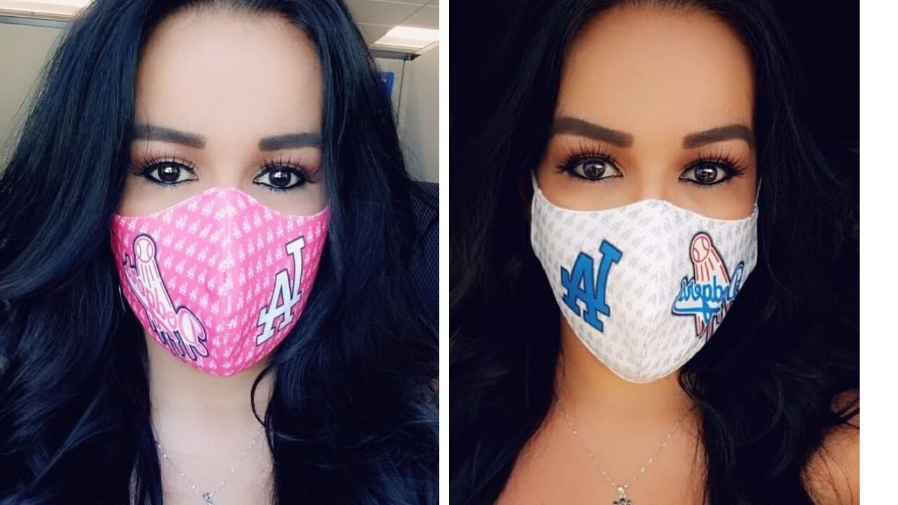 2 Masks Custom Pink/White 