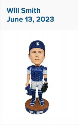 2023 Will Smith Bobblehead Los Angeles Dodgers New