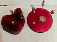 red heart pin cushion