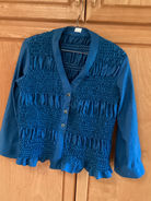 women's shirt using elastic bobbin shirring