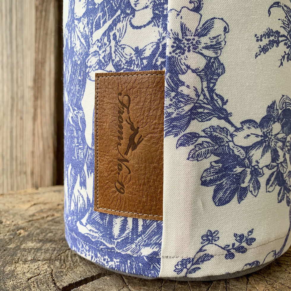 Thumbnail: TOILE DE JOUY FABRIC JAR COVER 