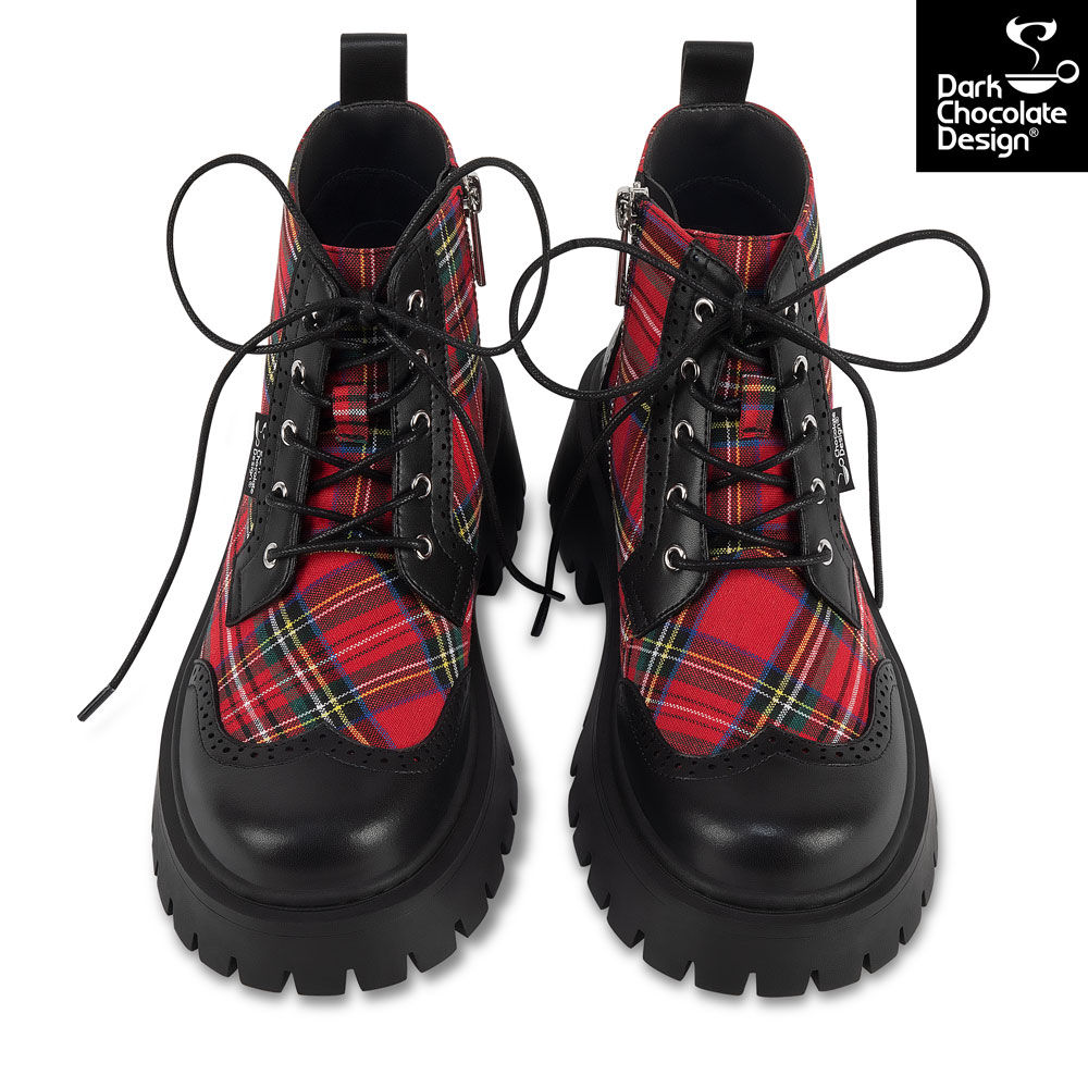 Red Tartan Boots