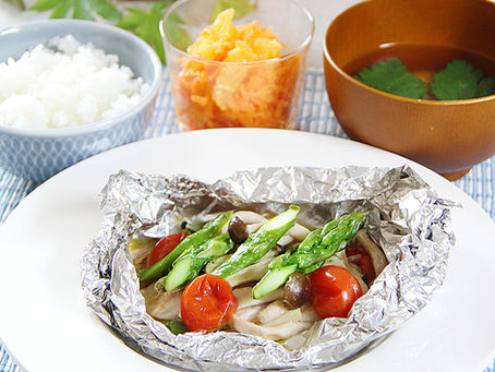 白身魚の包み焼き