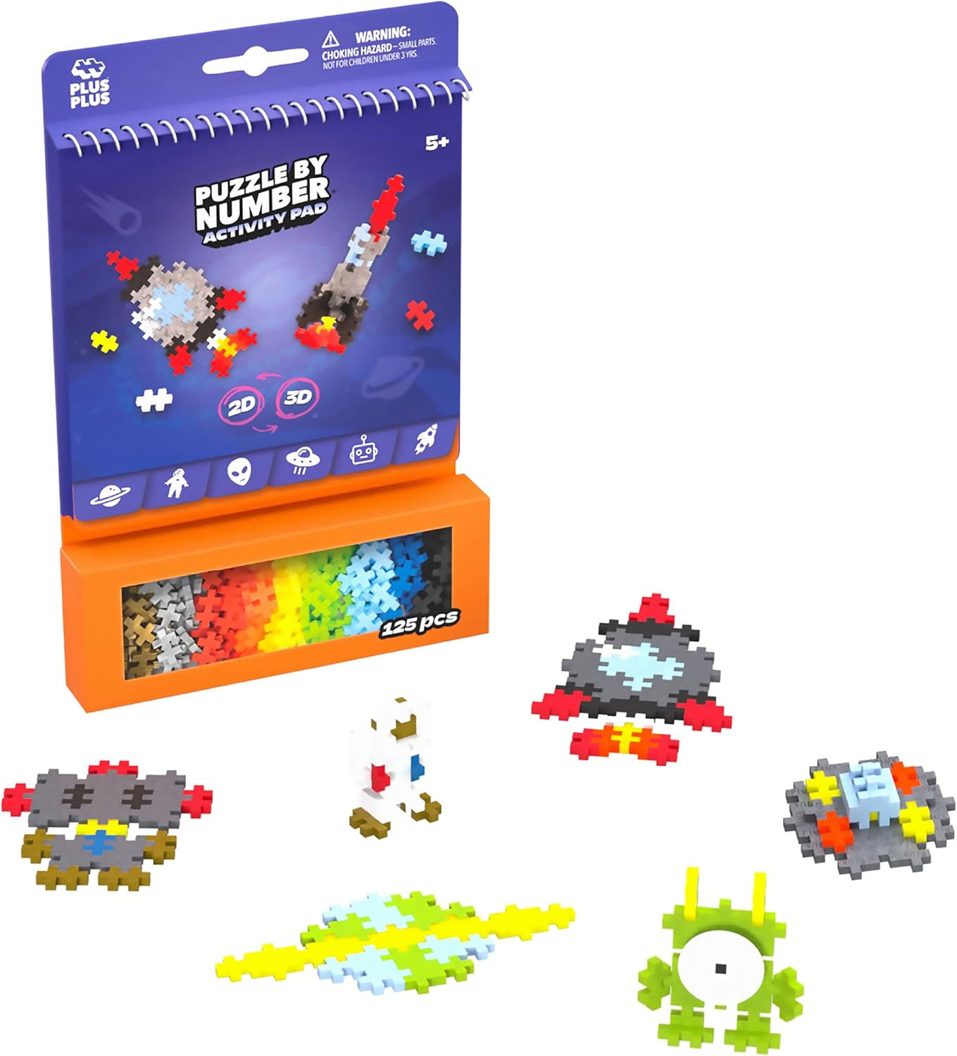 Plus-Plus 125pc Puzzle By Number Activity Pad