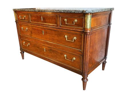 Commode Louis XVI en acajou du XVIIIe siècle