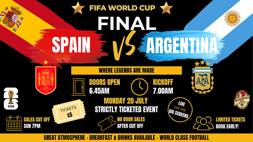 World Cup Final: Spain v Argentina