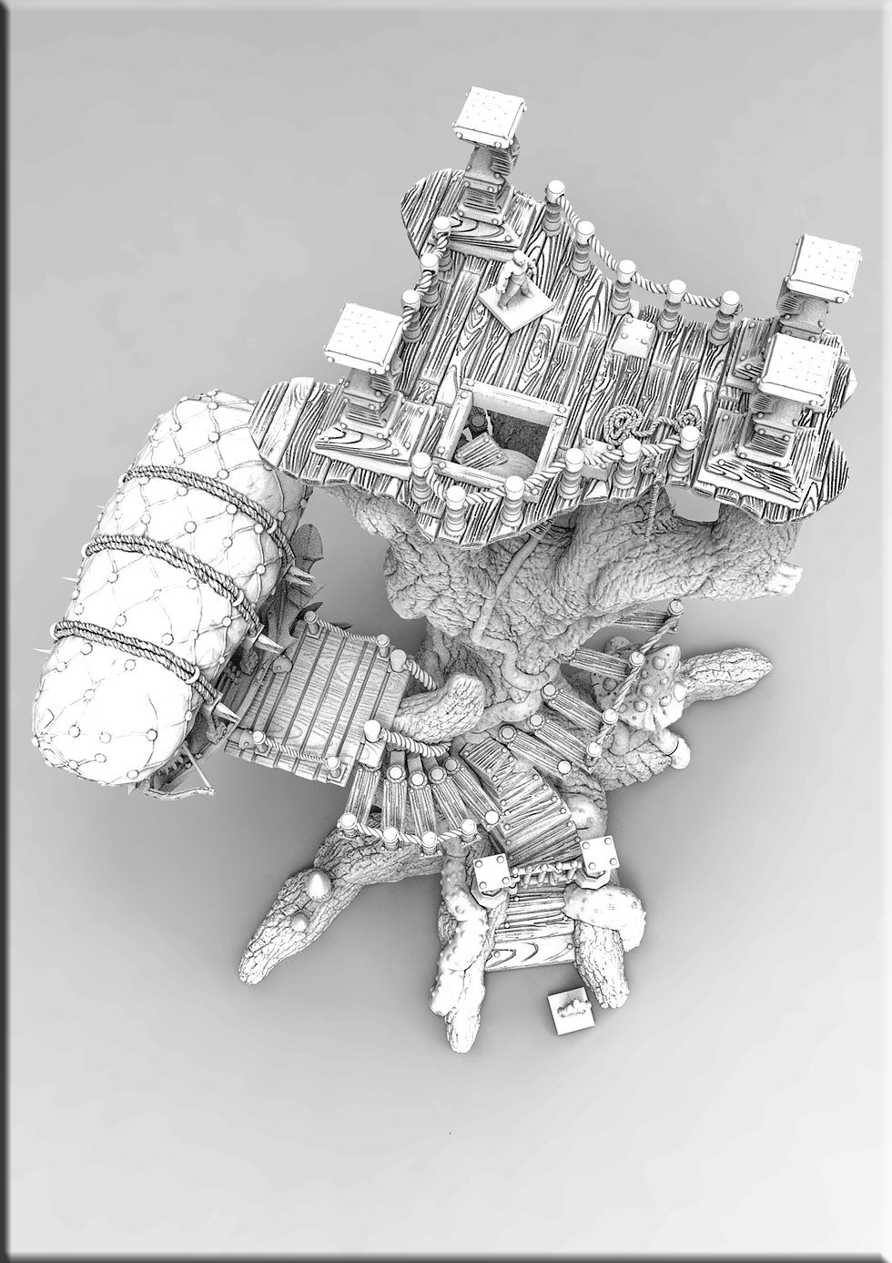 Miniatura: Fabio3Design Tree Village Airship Base
