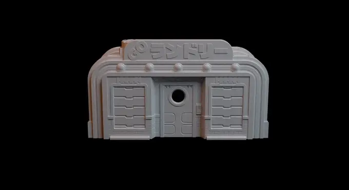 Miniatura: EDOKANTO LAUNDROMAT BUILDING – SCI-FI TERRAIN