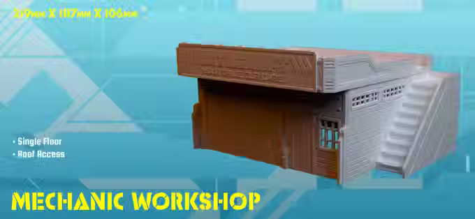 Miniatura: EDOKANTO MECHANIC WORKSHOP – SCI-FI TERRAIN