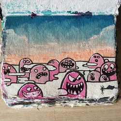 _Warrior against the pinks_ gouache on i