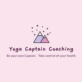 Logo of Yoga Captain Coaching featuring two stylized mountains, symbolizing strength and tranquility in yoga practice.