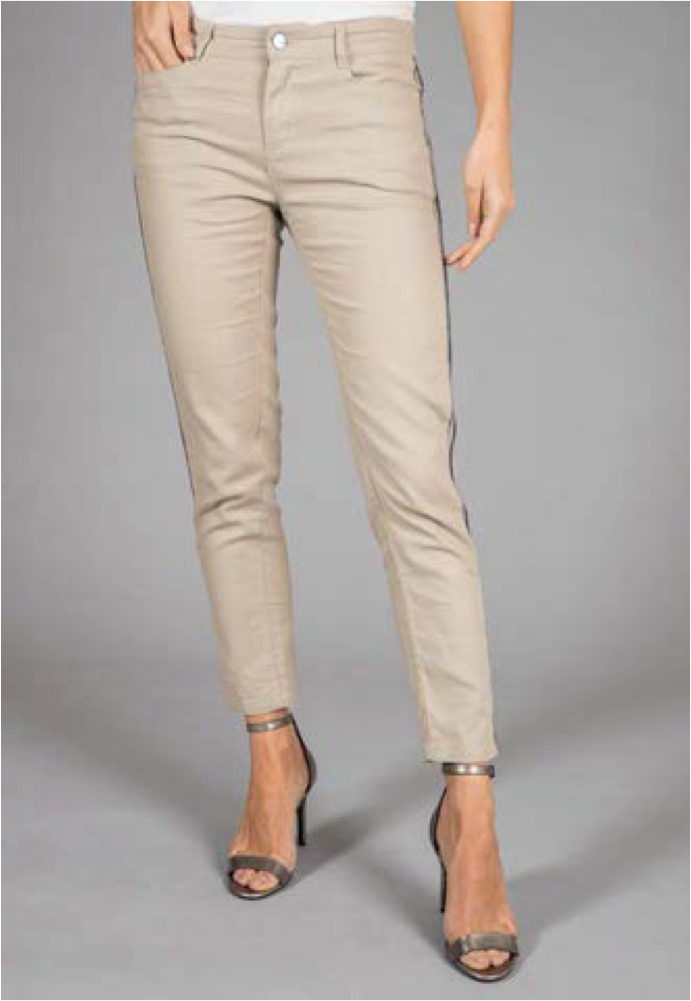 Thumbnail: Linen Trousers with Side Braid