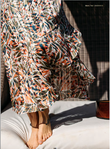 Thumbnail: Long printed skirt