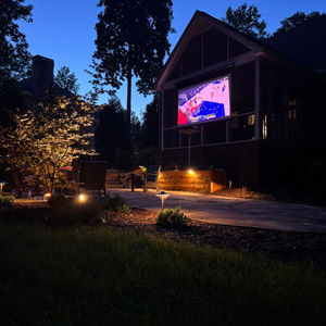 Back yard movie night 