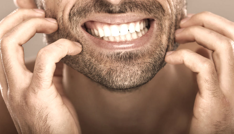 man with itchy beard