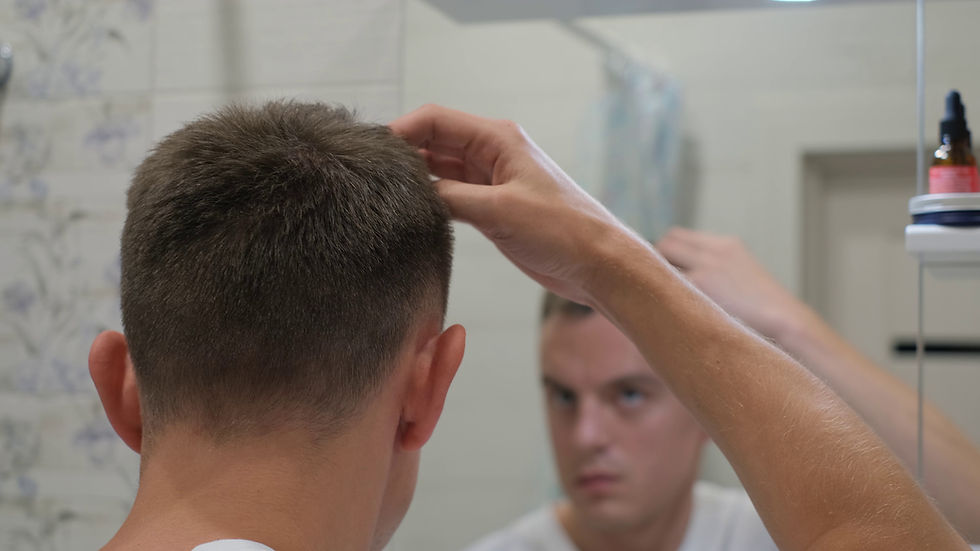 pomade or hair clay man