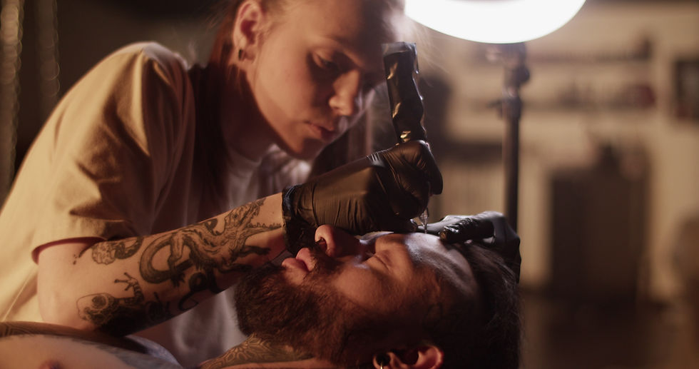 face tattoo getting itchy