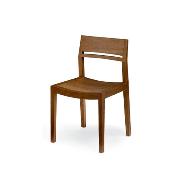 slim wood dining side chair