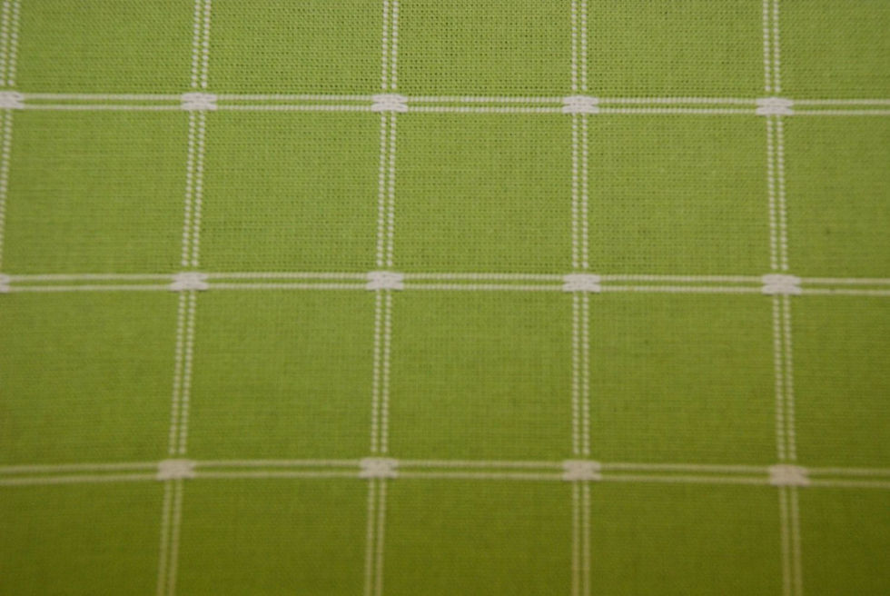 Grass Green Check Fabric