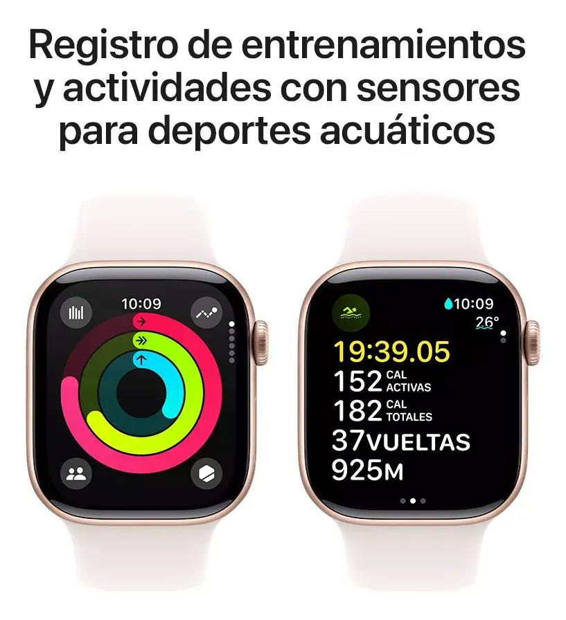 Miniatura: Apple Watch Series 10 GPS • Caja de aluminio color oro rosa de 42 mm