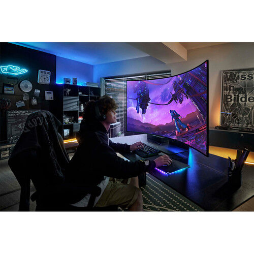 Miniatura: Samsung Odyssey Ark 2nd Gen 55" 4K HDR 165 Hz Curved Gaming Monitor