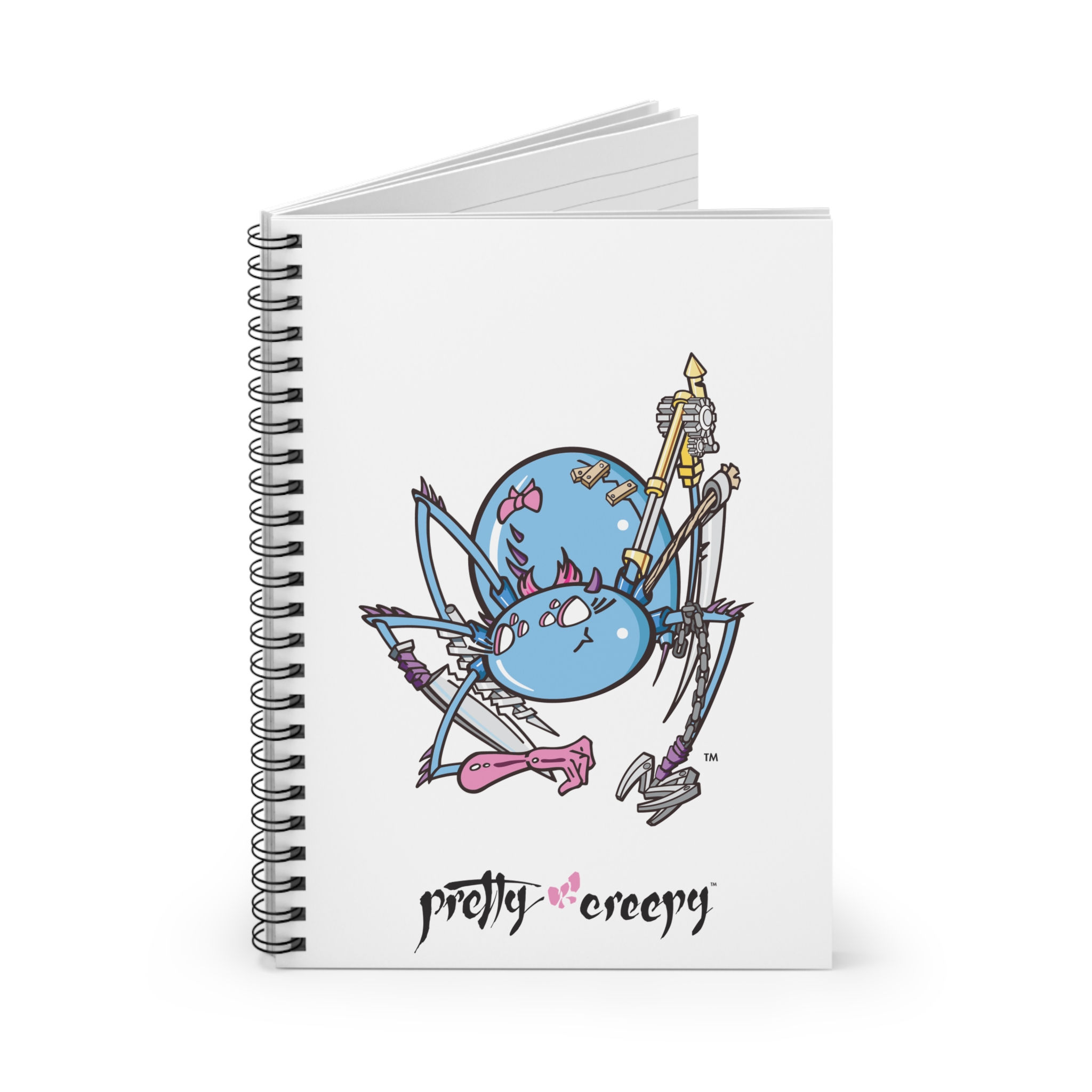 Pretty Creepy - Ara (Spiral Notebook - Ruled Line)