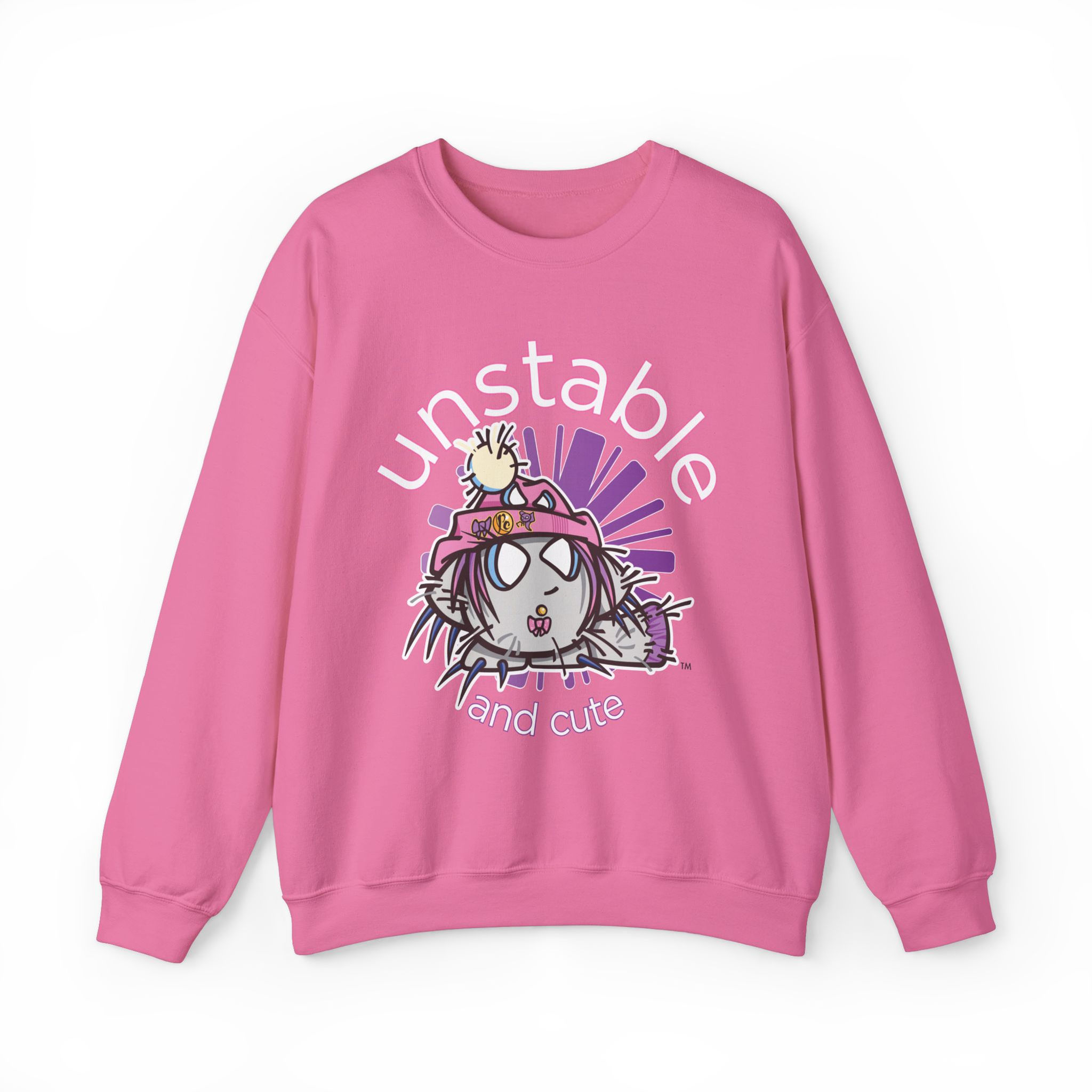 Pretty Creepy - Unstable + Cute (Heavy Blend™ Crewneck Sweatshirt)