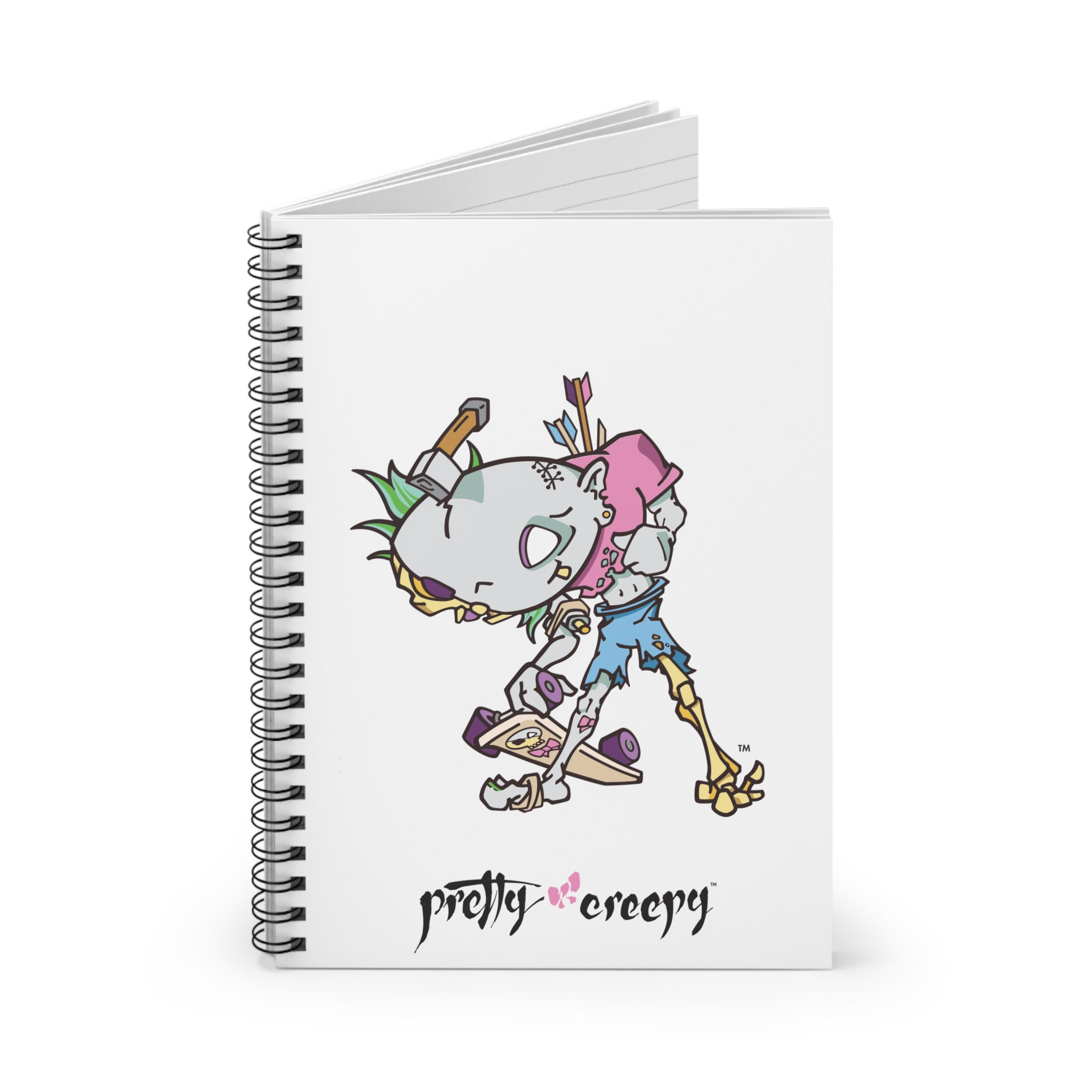 Pretty Creepy - Lurx (Spiral Notebook - Ruled Line)