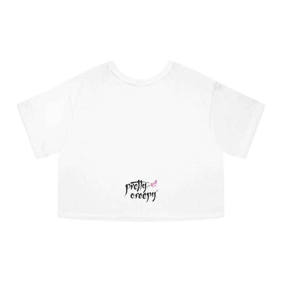 Thumbnail: Pretty Creepy - Unstable + Cute (Champion Women's Heritage Cropped T-Shirt)