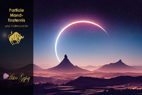 Partiale Mondfinsternis im Stier