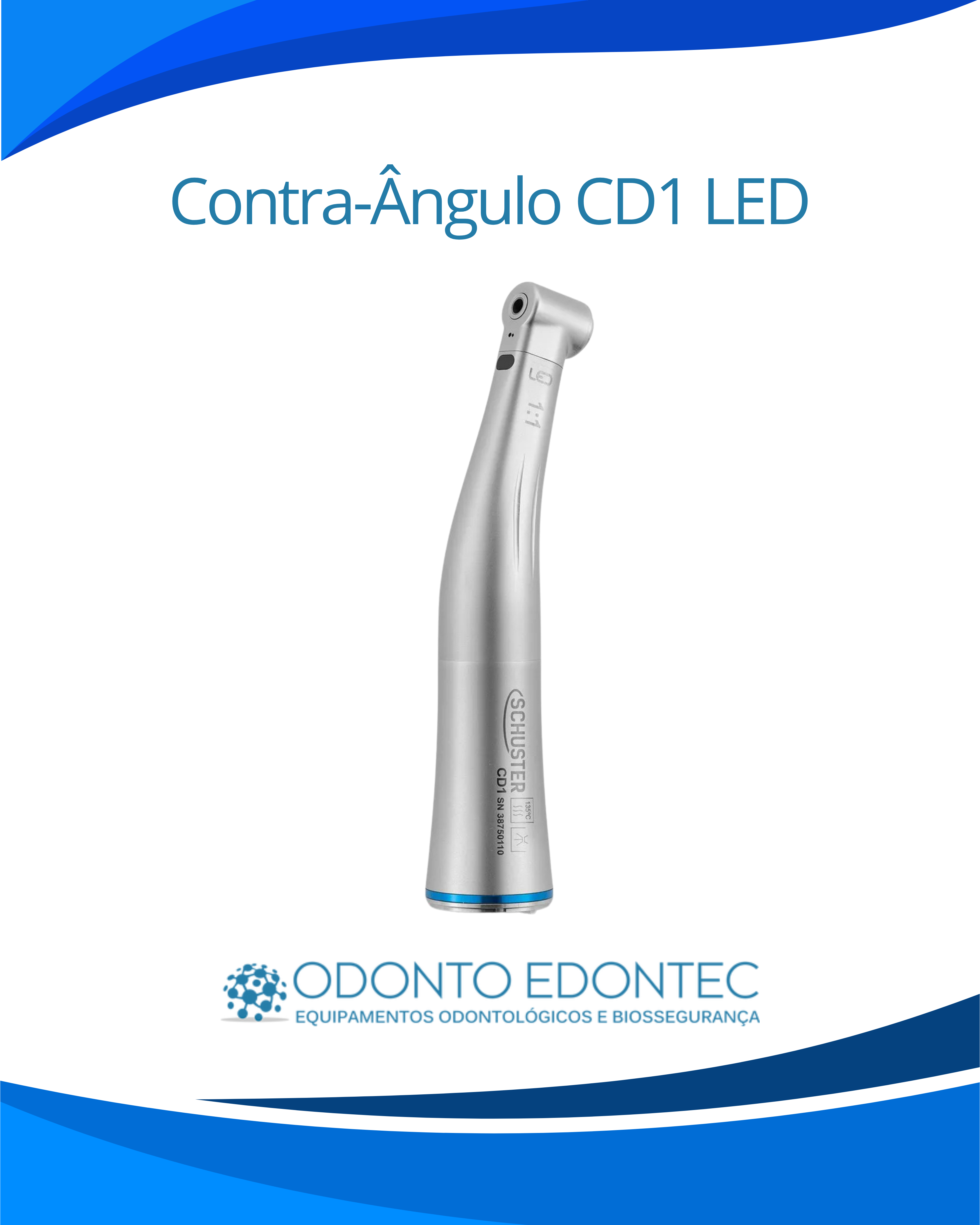 Contra-Ângulo 1:1 CD1 LED