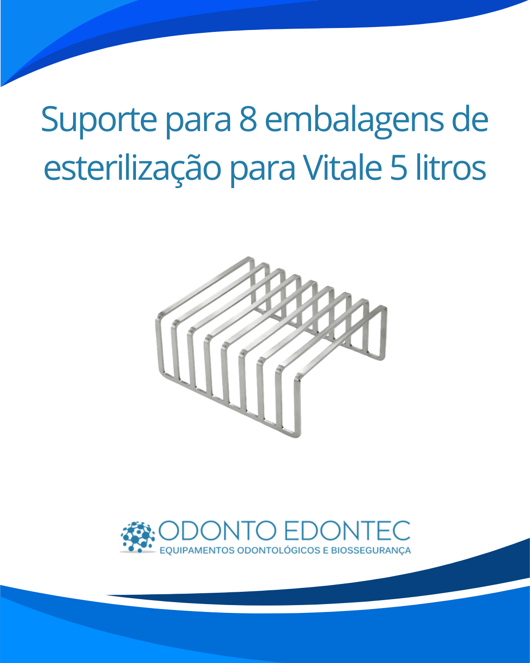 Suporte para 8 embalagens de esterilização para Vitale 5 litros