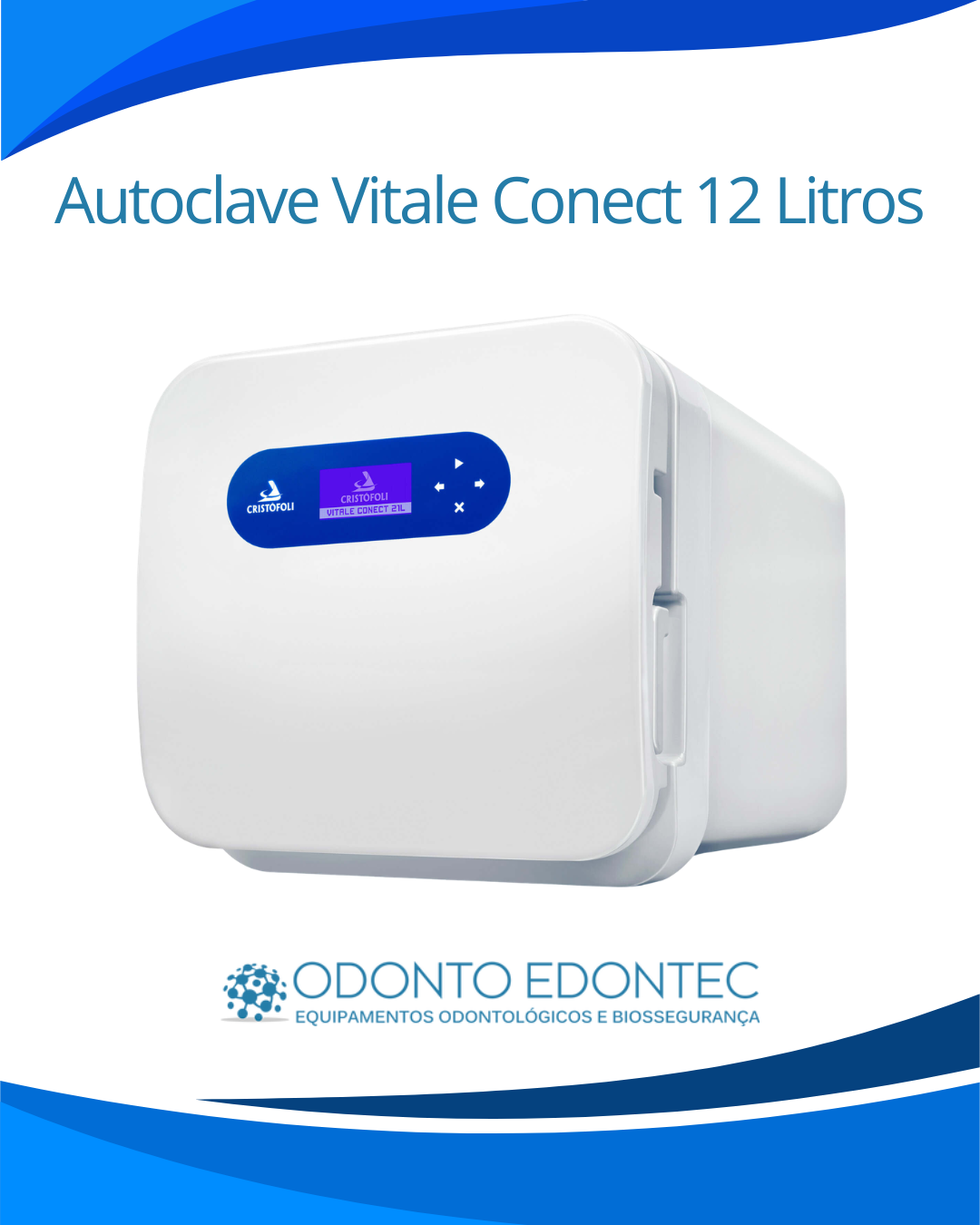 Autoclave Vitale Conect 12 Litros Cristofoli