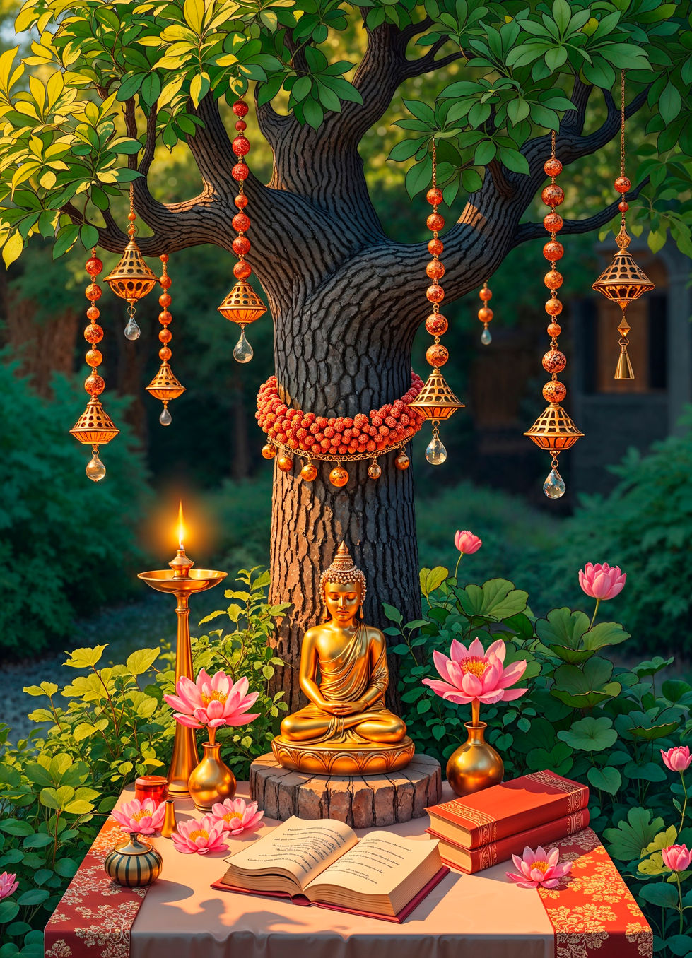 Lord Buddhas 3D Wallpaper / Print