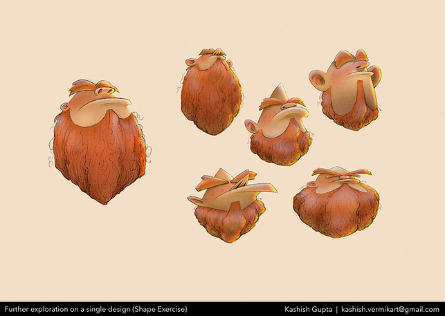 Renditions of a chosen design (Shape Exercise)