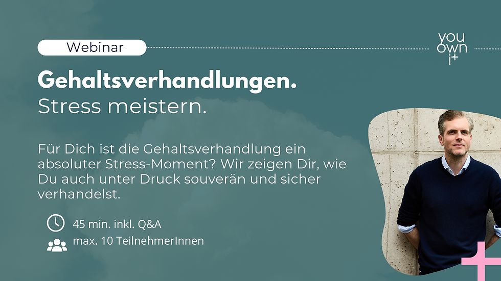 Webinar: Gehaltsverhandlung I Stress meistern