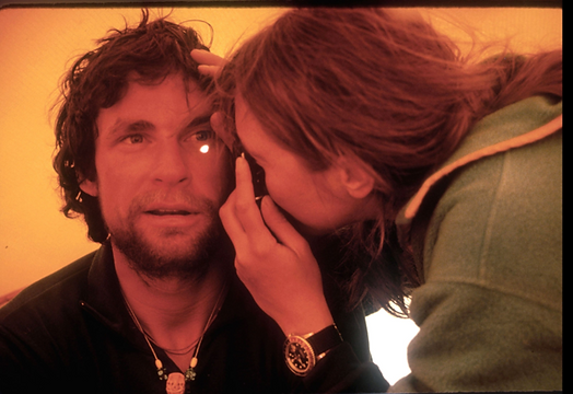 Mimi examines Paul on return from South Col.png