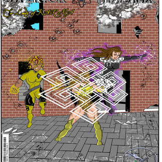 Superior Phalanx comic cover with heroes in an alleyway.