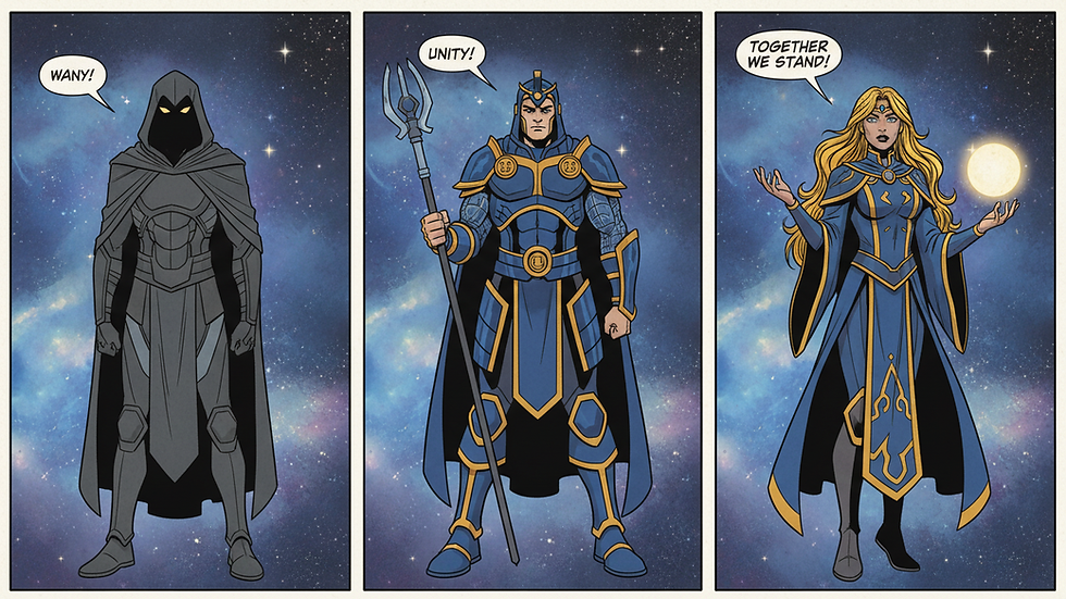 Comic panel showcasing graphic novel storytelling styles.