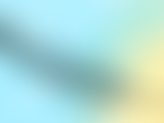 Black ink feather on a soft blue-green-yellow gradient background.