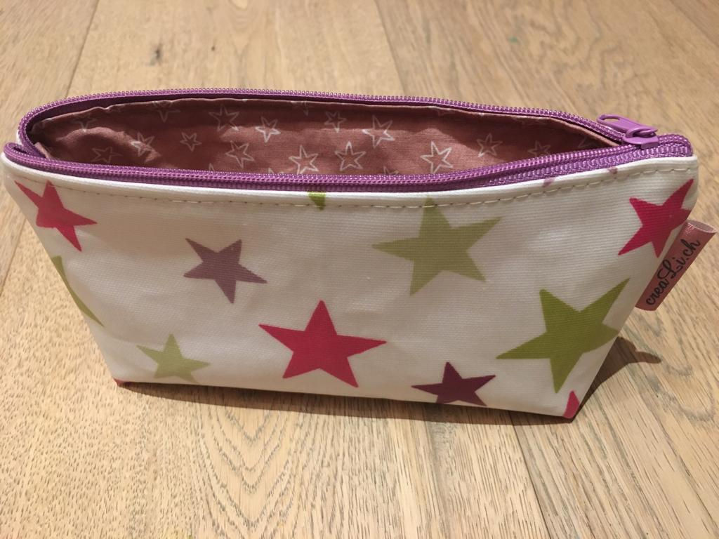 Necessaire weiss mit Sternen★
