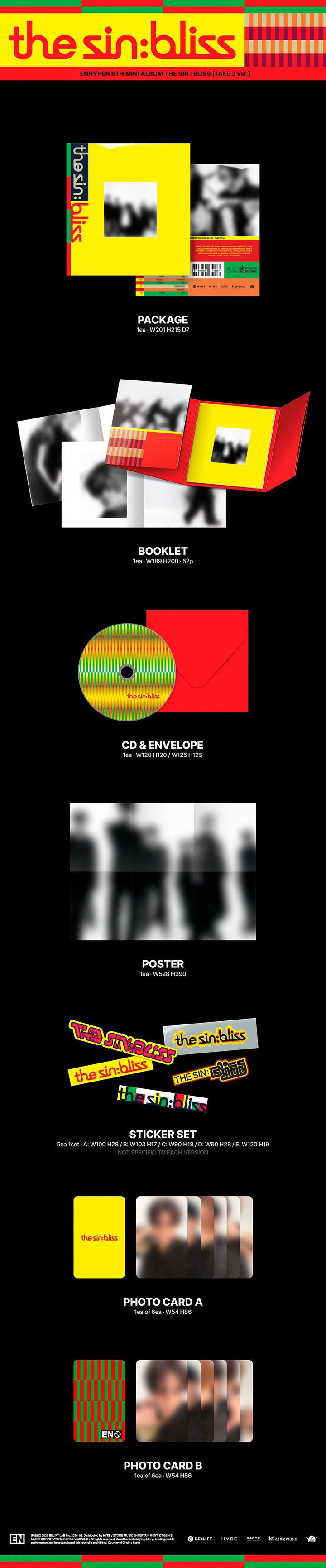 Thumbnail: (WEVERSE GIFT PREORDER) ENHYPEN - THE SIN : BLISS (Random)
