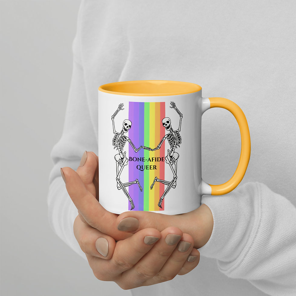 Thumbnail: Bone-afide Queer Mug with Color Inside